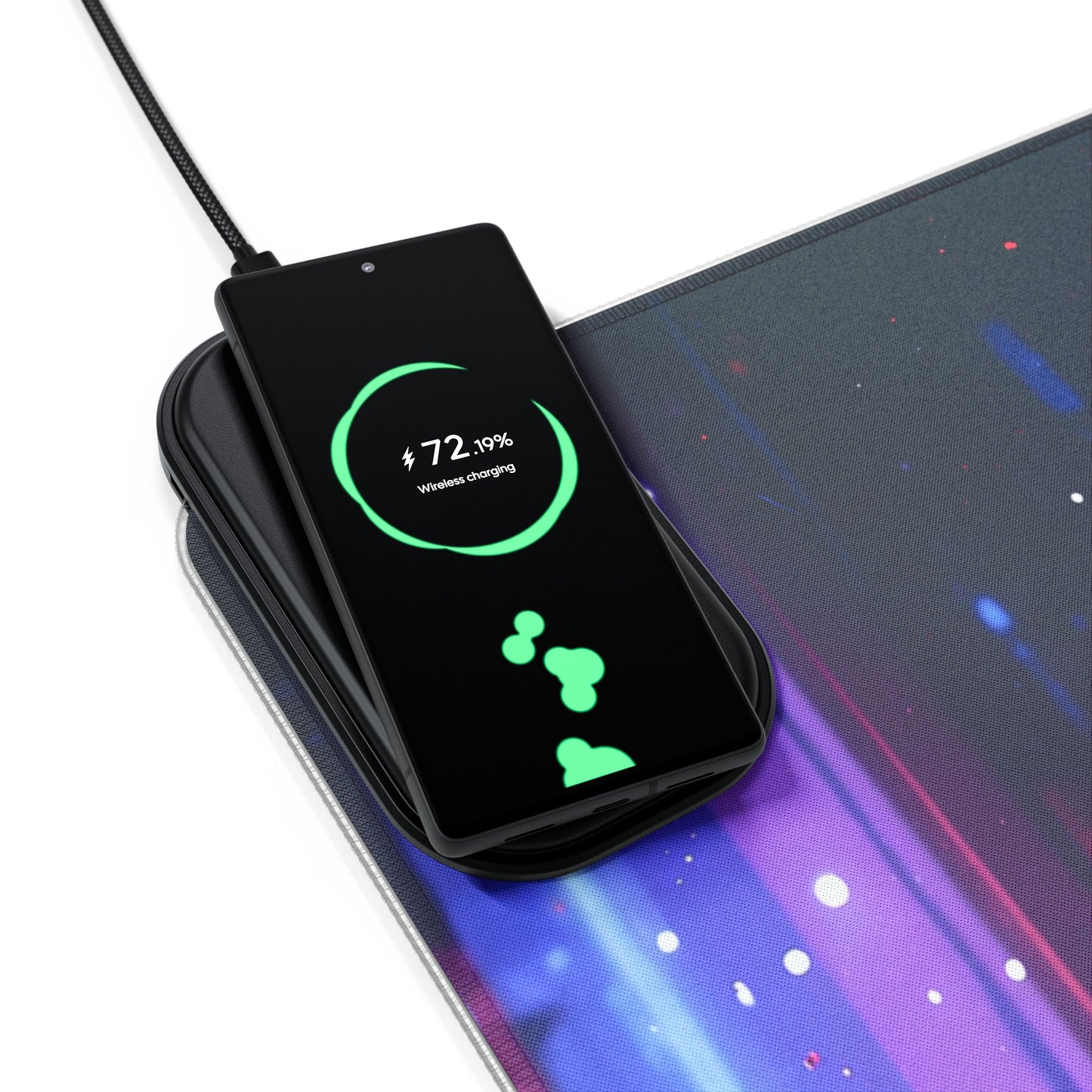 LED - Neon Cyborg Woman + Wireless Charging