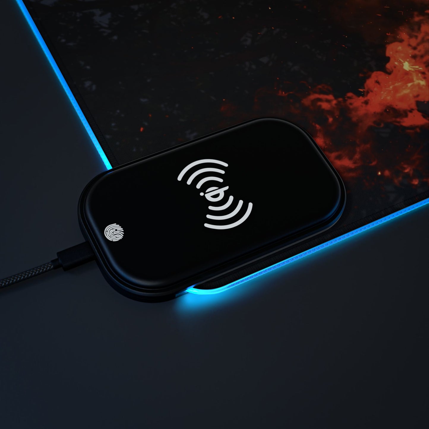 LED - Flame-Proof Woman + Wireless Charging