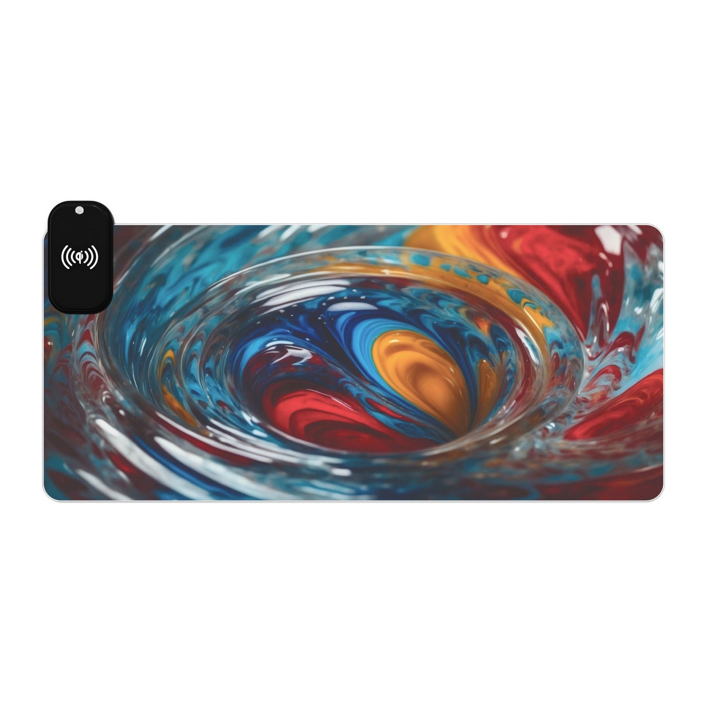 LED - Colorful Glass Photograph + Wireless Charging