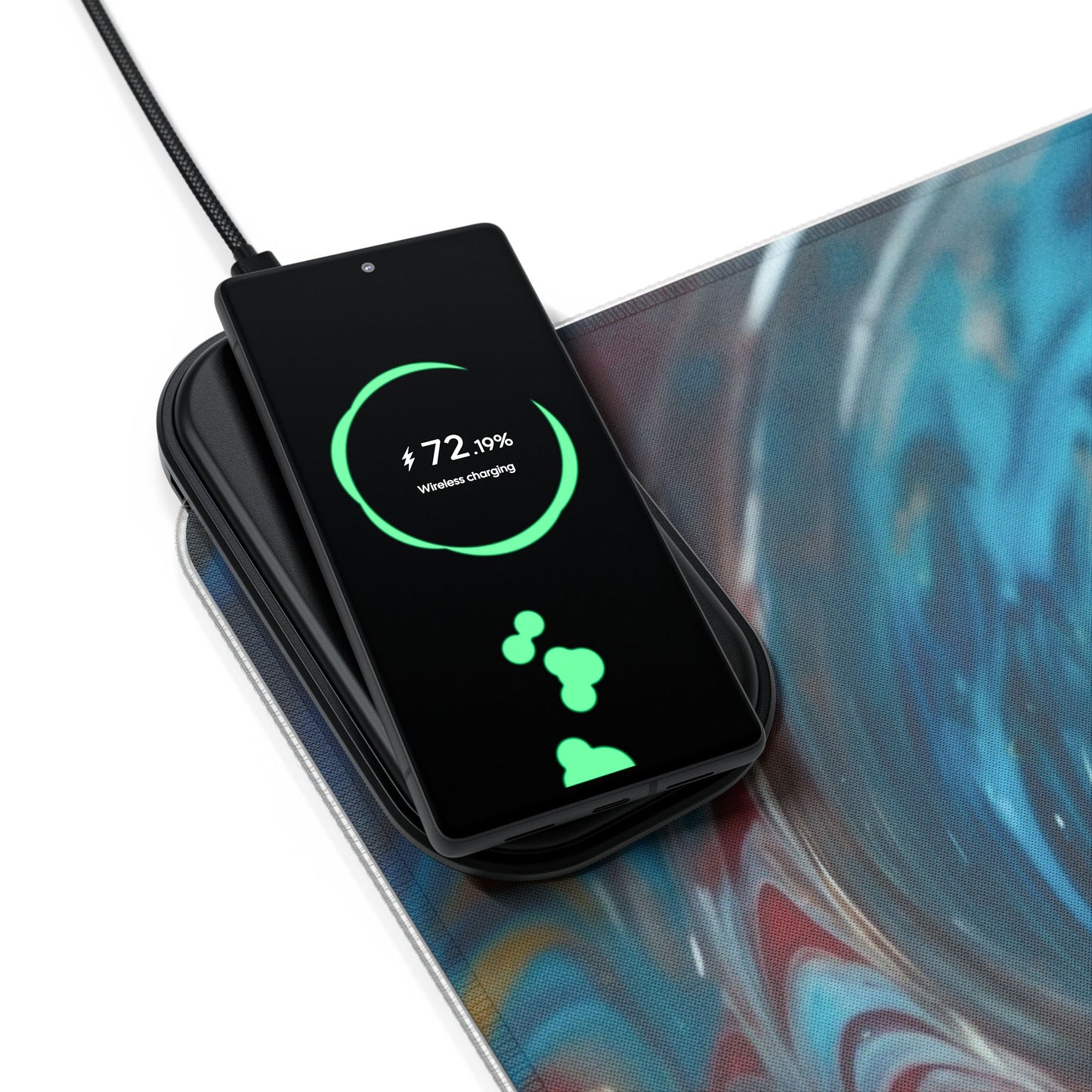 LED - Colorful Glass Photograph + Wireless Charging