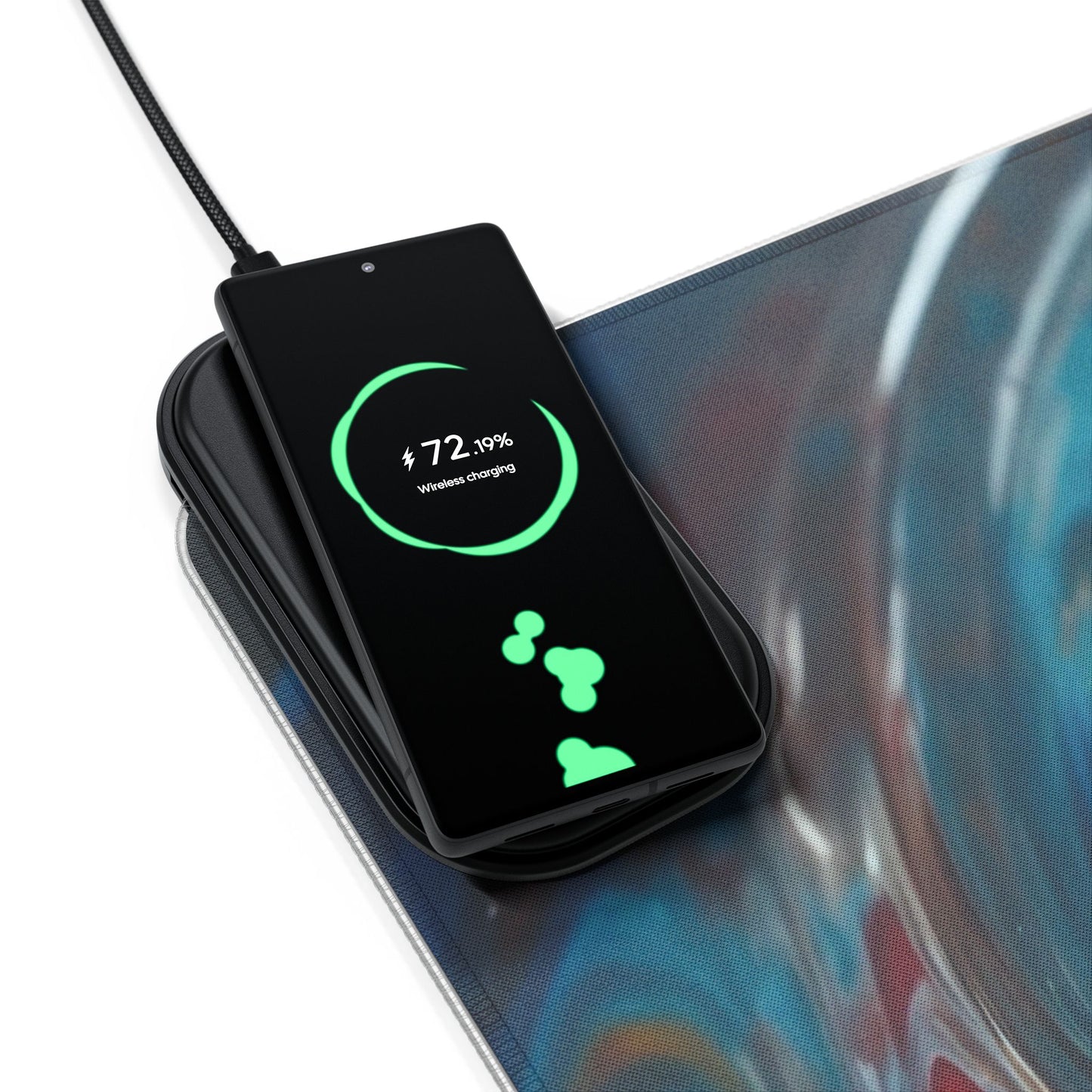 LED - Colorful Glass Photograph + Wireless Charging
