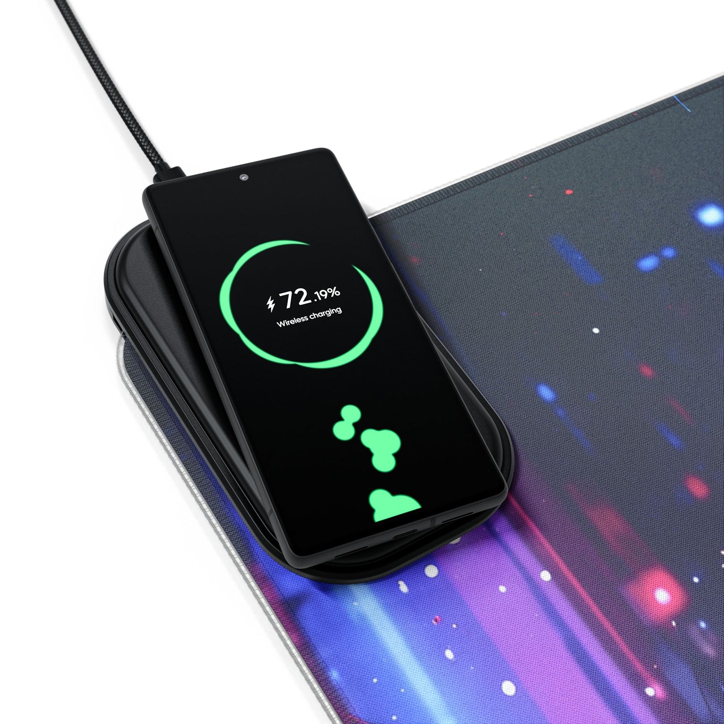 LED - Neon Cyborg Woman + Wireless Charging