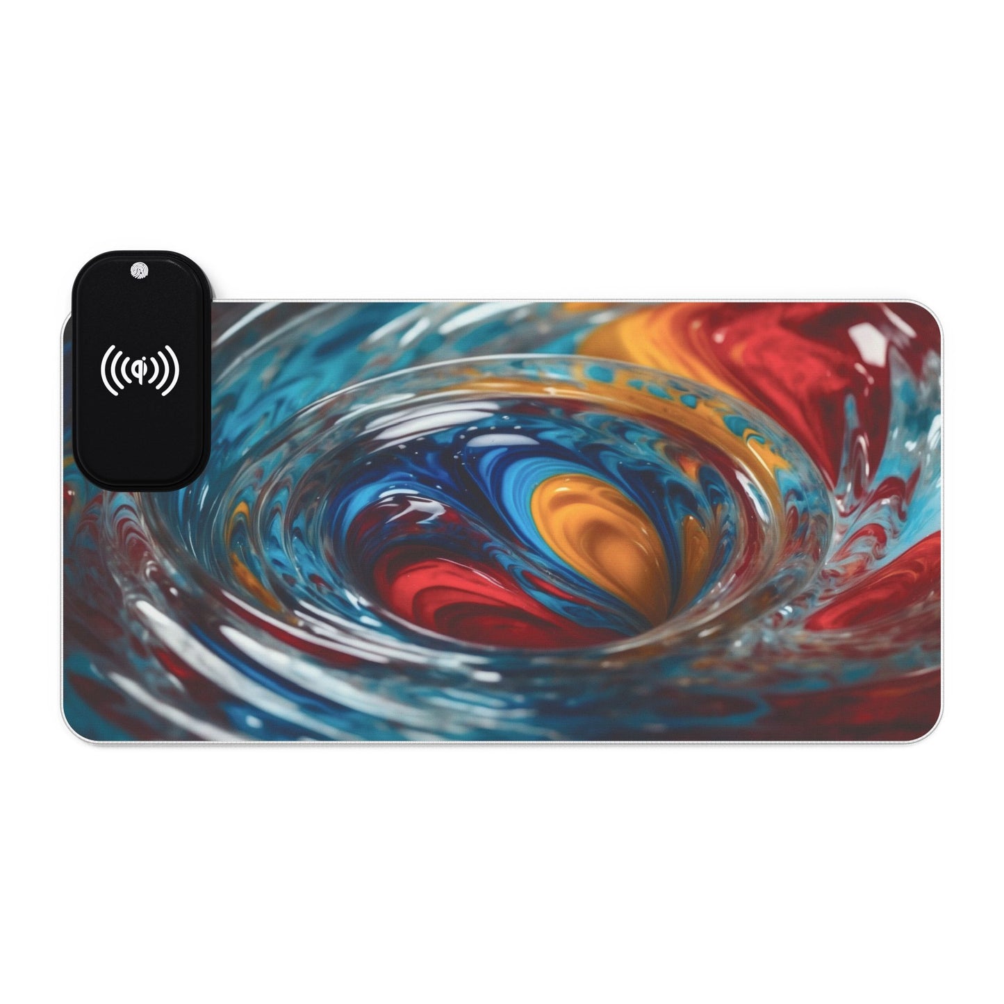 LED - Colorful Glass Photograph + Wireless Charging