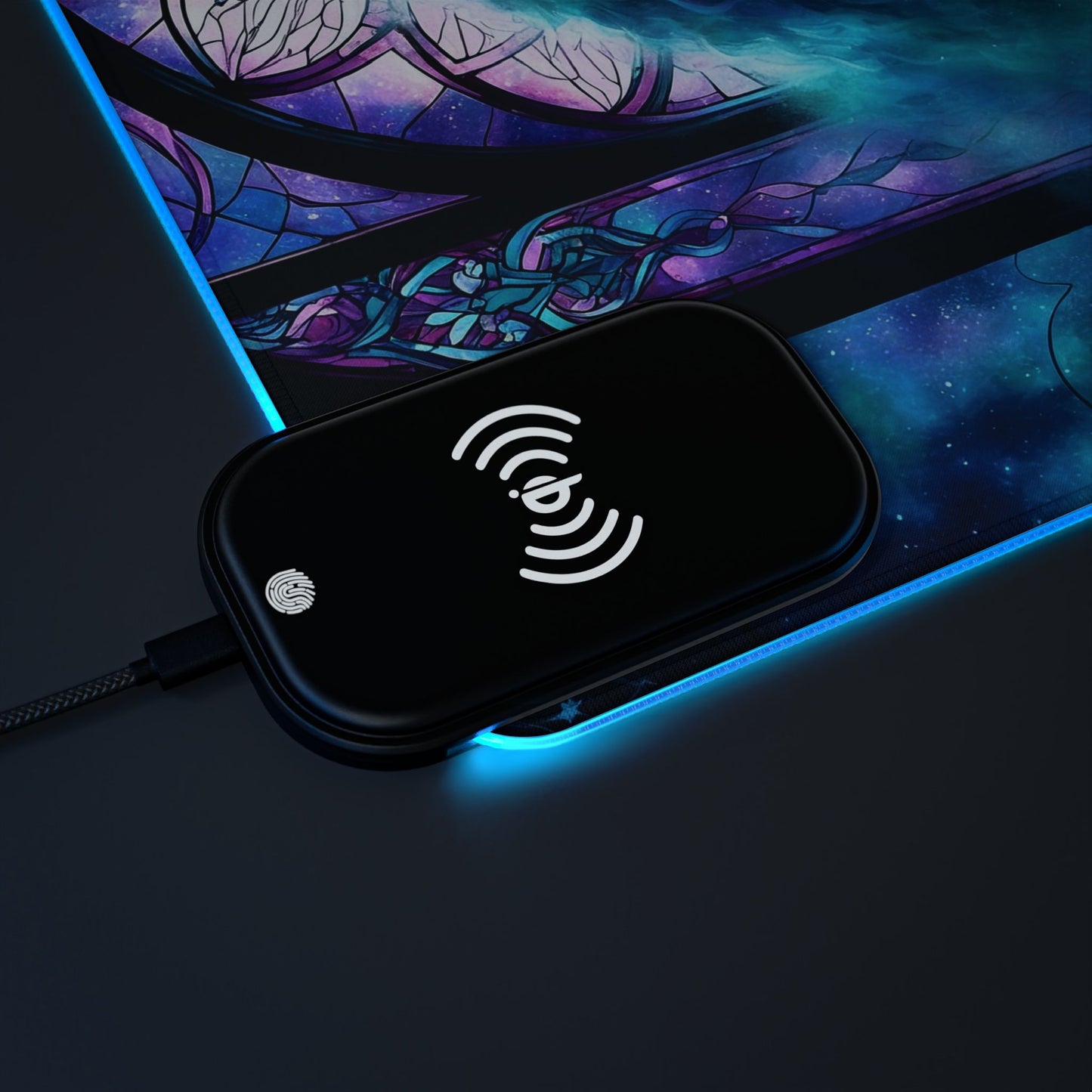 LED - Ethereal Stained Glass + Wireless Charging