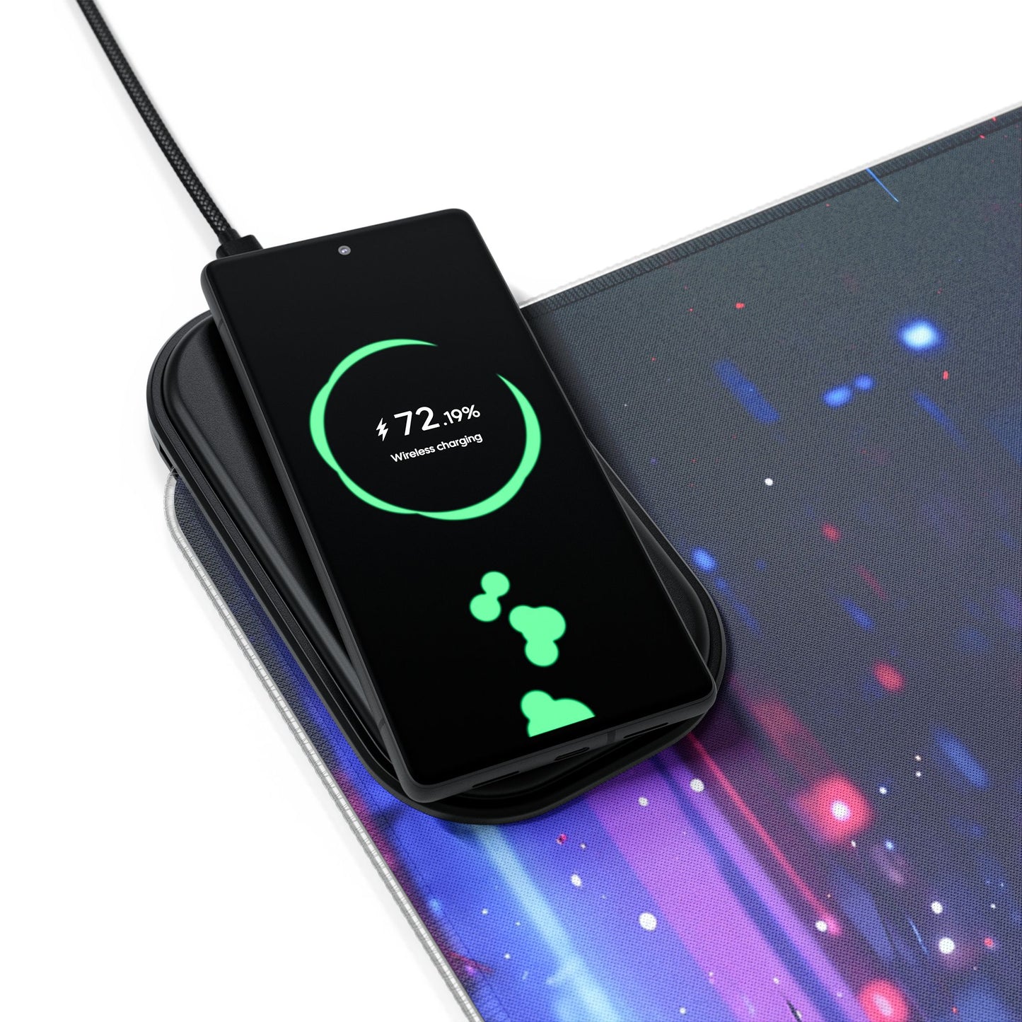 LED - Neon Cyborg Woman + Wireless Charging