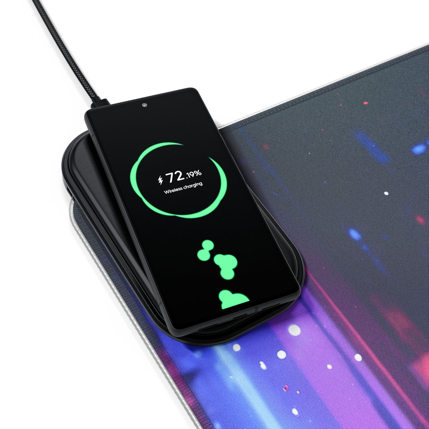 LED - Neon Cyborg Woman + Wireless Charging