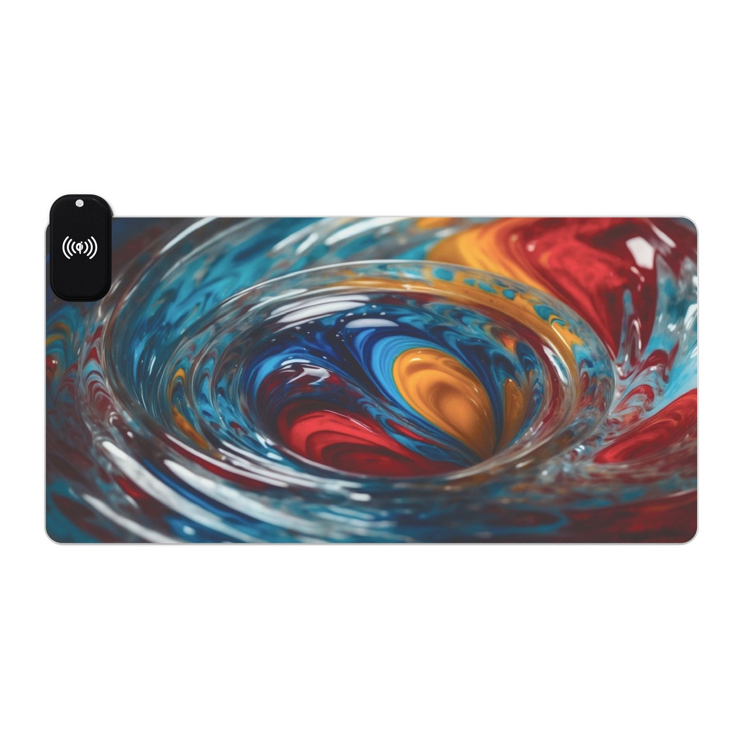 LED - Colorful Glass Photograph + Wireless Charging