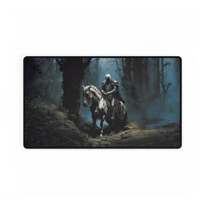 Horseback Knight in Misty Forest