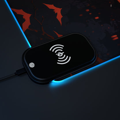 LED - Black Cat Halloween + Wireless Charging