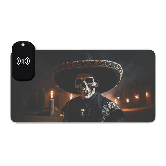 LED - Day of the Dead Cowboy + Wireless Charging