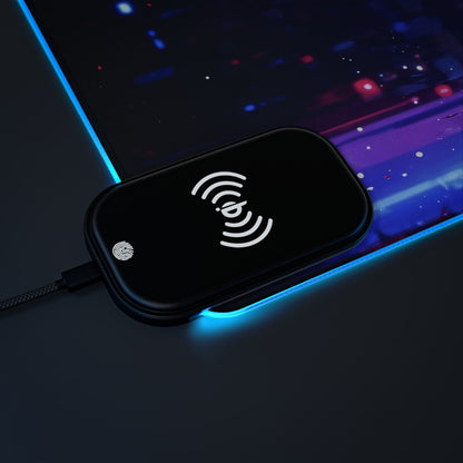 LED - Neon Cyborg Woman + Wireless Charging