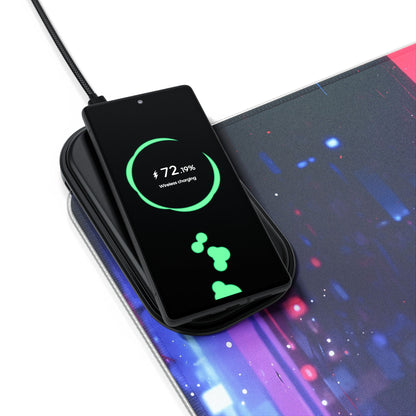 LED - Neon Cyborg Woman + Wireless Charging