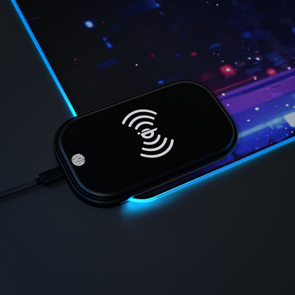 LED - Neon Cyborg Woman + Wireless Charging