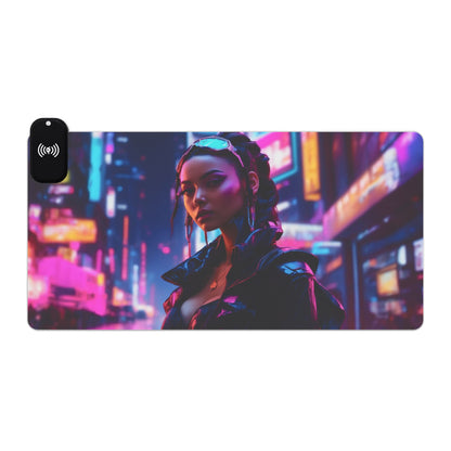 LED -Neon Dynasty Woman + Wireless Charging