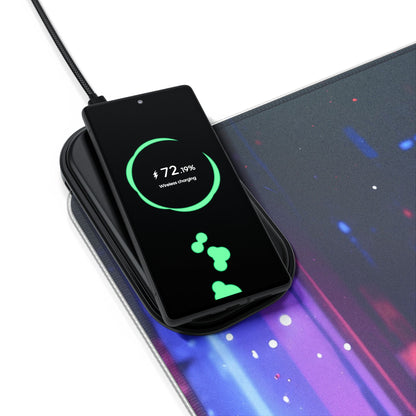 LED - Neon Cyborg Woman + Wireless Charging