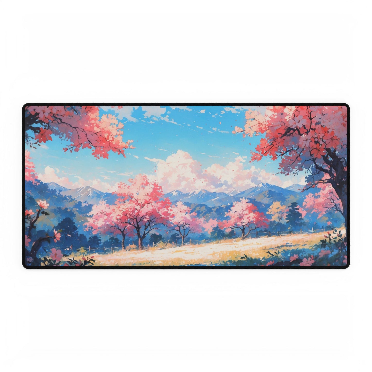 Mountains and Cherry Blossoms - Anime