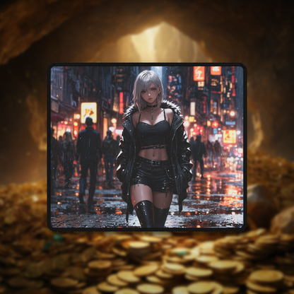 Cyber-Punk in Rainy Street