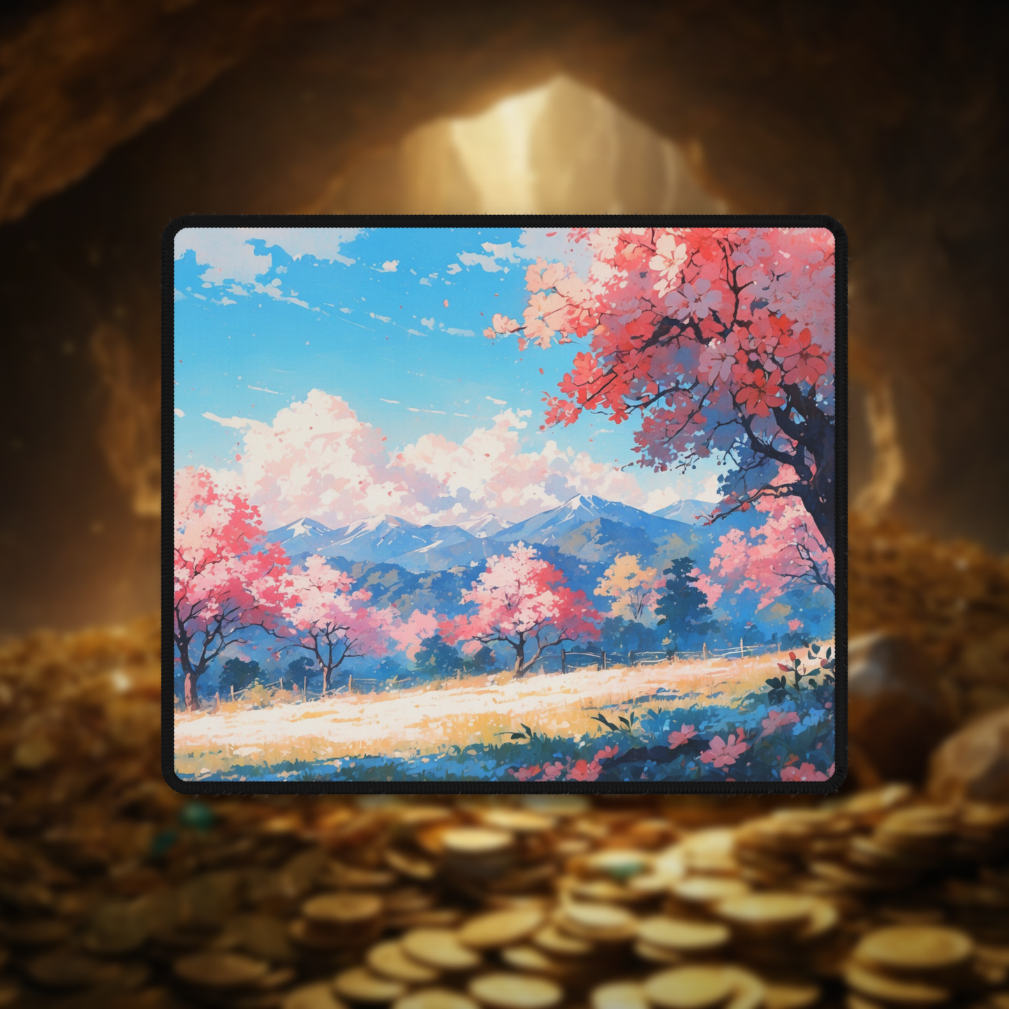Mountains and Cherry Blossoms - Anime