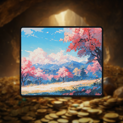 Mountains and Cherry Blossoms - Anime