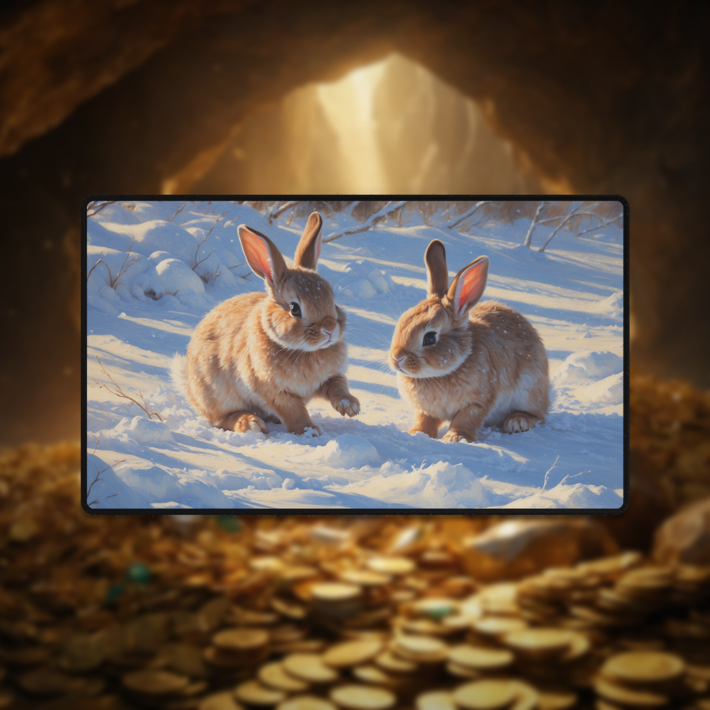 Bunnies in Snow